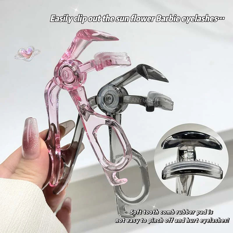 Portable Wide-angle Eyelash Clip Lasting Curler Frameless Toothed Zpaxo