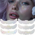Glitter Freckle Tattoos Holographic Heart Face Stickers Waterproof