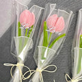 Twisted Rod Bouquet Tulip Handmade Plush Flower Pipe Cleaner Craft