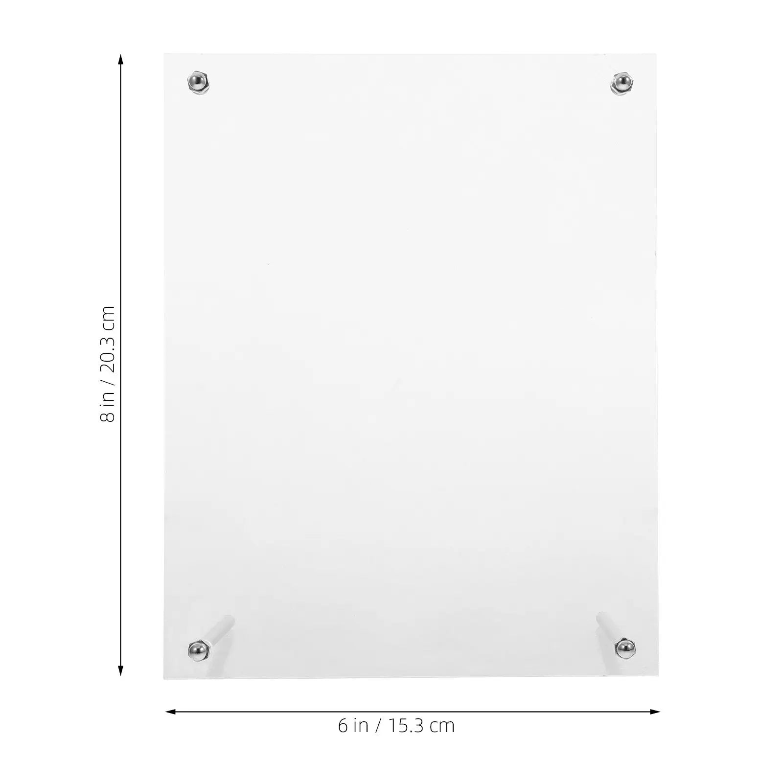 Frameless Acrylic Photo Frame Clear Freestanding Desktop Picture