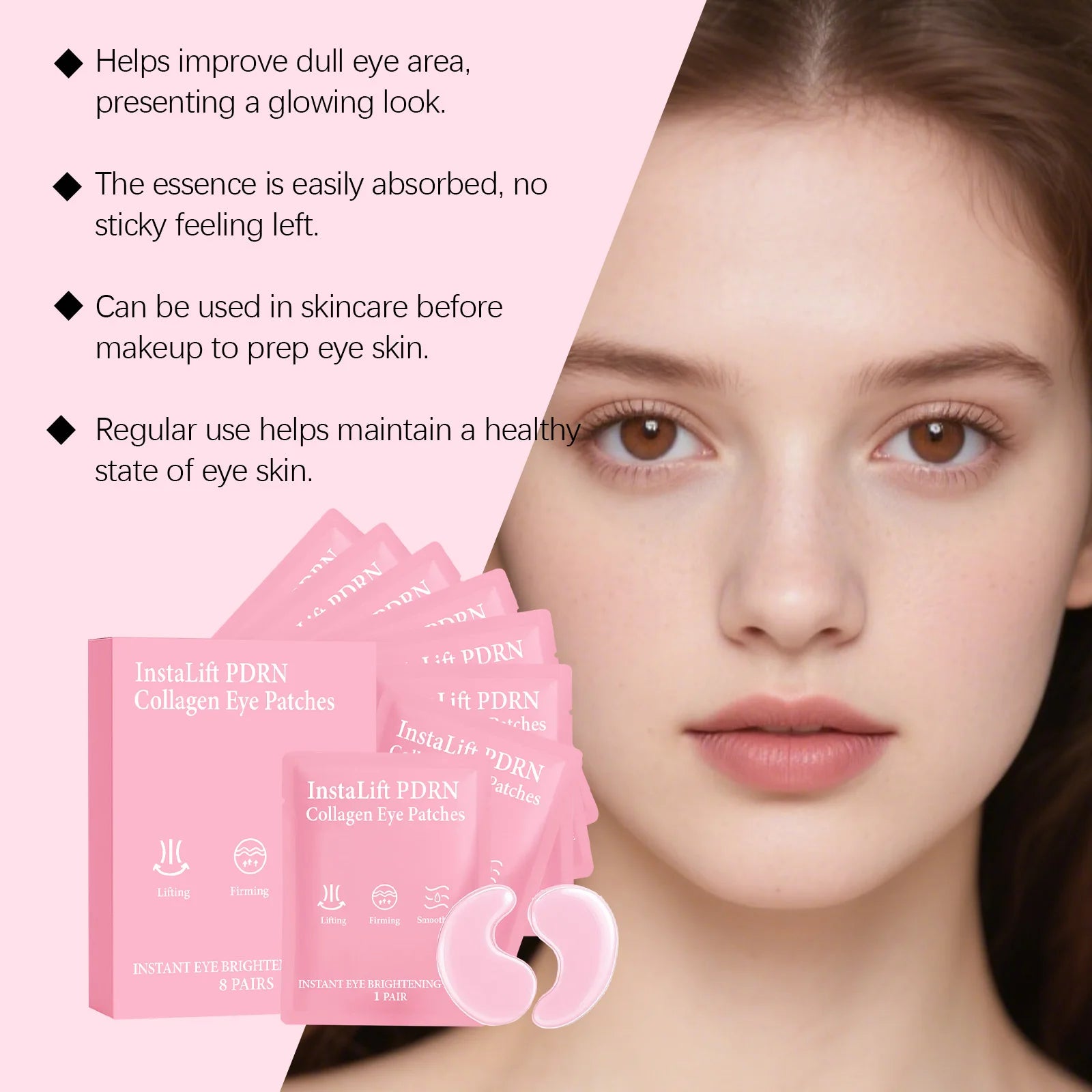 PDRN Collagen Eye Patches – Dark Circles, Bags & Wrinkles Eye Patches Mask Zpaxo