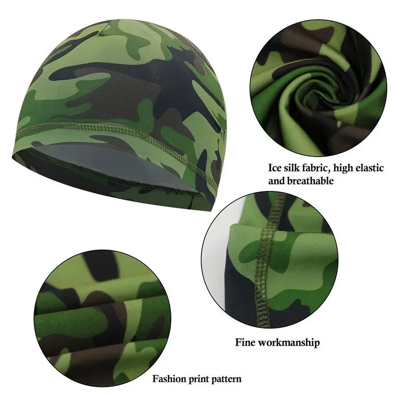 Quick-Dry Cycling Inner Cap – Anti-UV Unisex Helmet Sports Hat