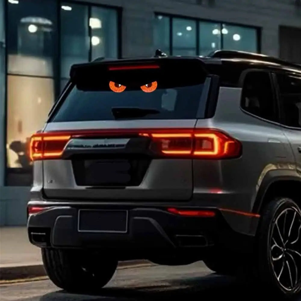 2PCS Demon Eye Design Car Expression Lights USB Universal Car Eyes Light No Wiring Required Warning Pixel Panel Light Zpaxo