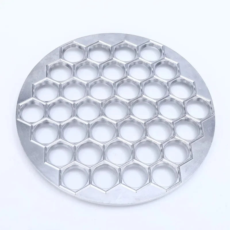 2025 New Italian Dumpling Mold 12 Hole Dumpling Mold Aluminum Alloy Dumpling Grinding Tool Kitchen Small Tool Zpaxo 37 holes (silver)
