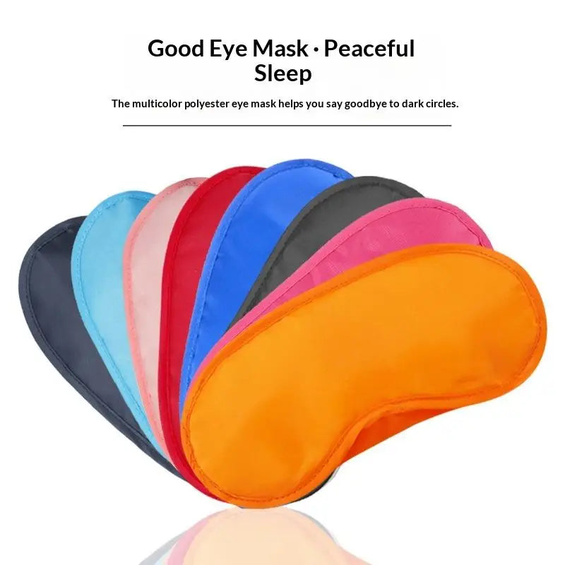 Multicolor Silky Sleep Eye Mask Light Blocking Soft Elastic Strap Zpaxo