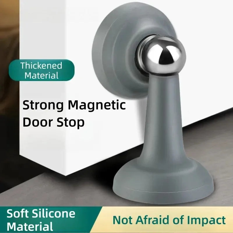 No-Drill Silicone Door Stopper – Wall Protection Anti-Collision Door Stopper Zpaxo