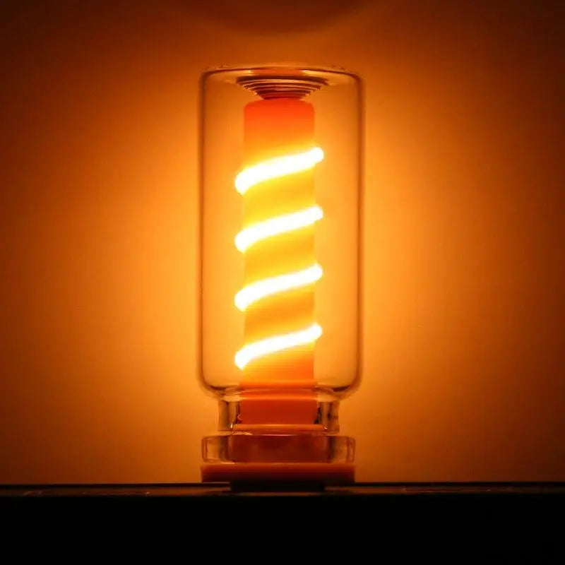 For Daily Lighting Bulb Atmosphere Lamp LED Spiral Filament Light Handmade DIY Camping Light LED Flexible Retro USB Light Bulb Zpaxo Yellow