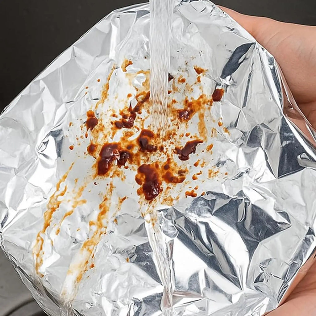 30pcs Reusable Aluminum Foil Bowl Cover Heat Insulation And Heat Preservation Food Grade Oven Takeaway Picnic Zpaxo