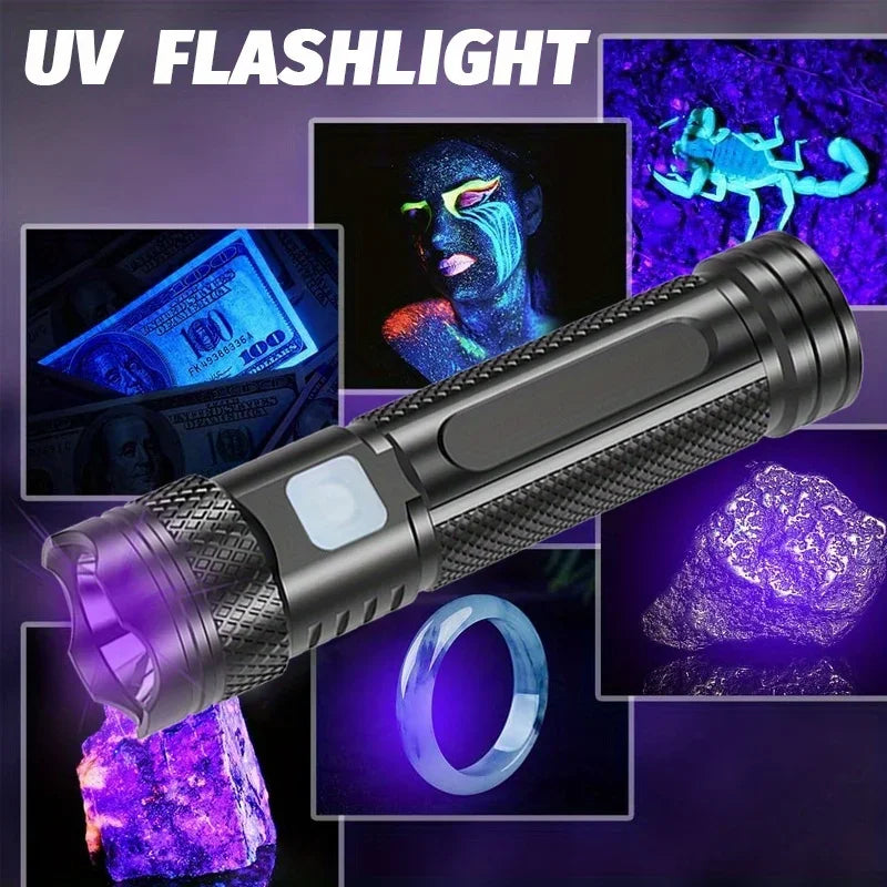 POCKETMAN 365nm UV Black Light Flashlight – Rechargeable Mini LED
