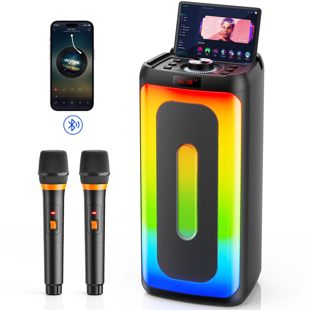 T25 Karaoke Machine Adult Bluetooth Speaker Microphone Home Party