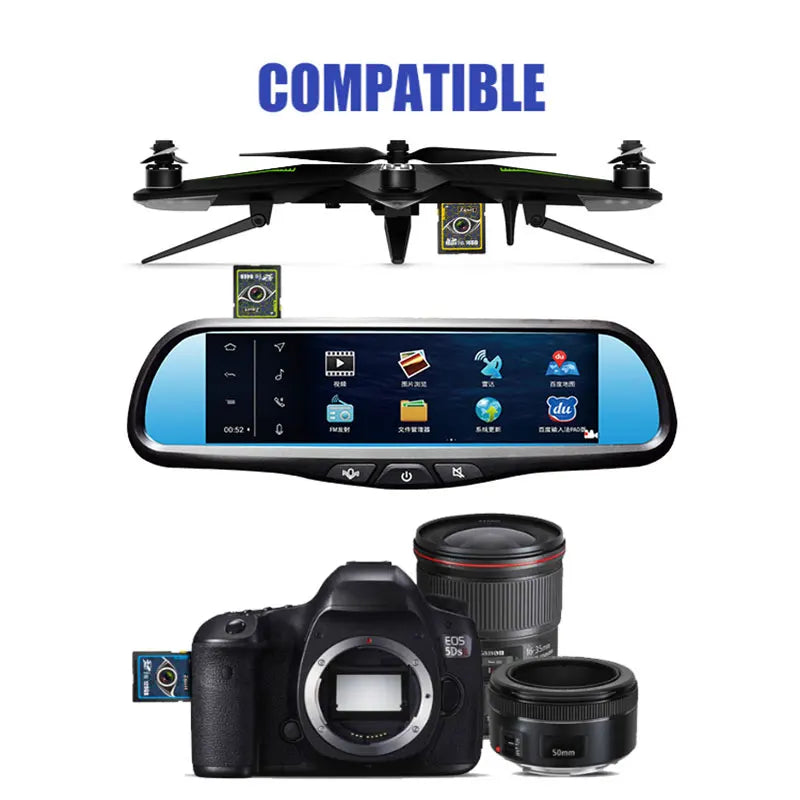 Zsuit High-speed Memory Cards SD Cards 64GB 256GB Class10 U3 SD Chip Card 128GB Universal Camera UAV/TV Series 4k HD Big Cards Zpaxo