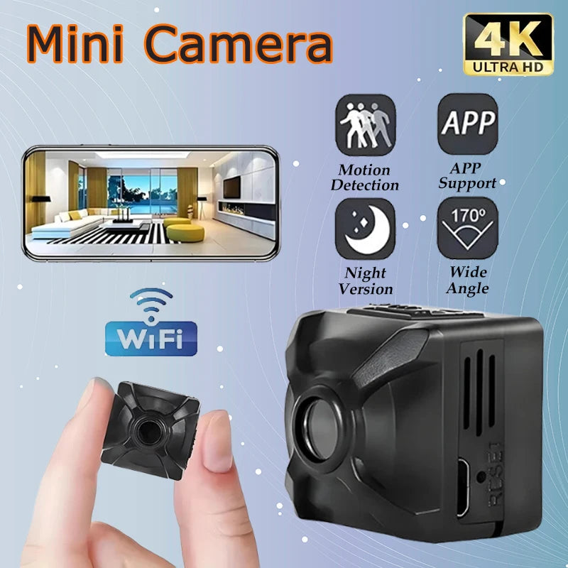 Mini Wireless Camera Wifi Home Connected Mobile Remote HD Motion