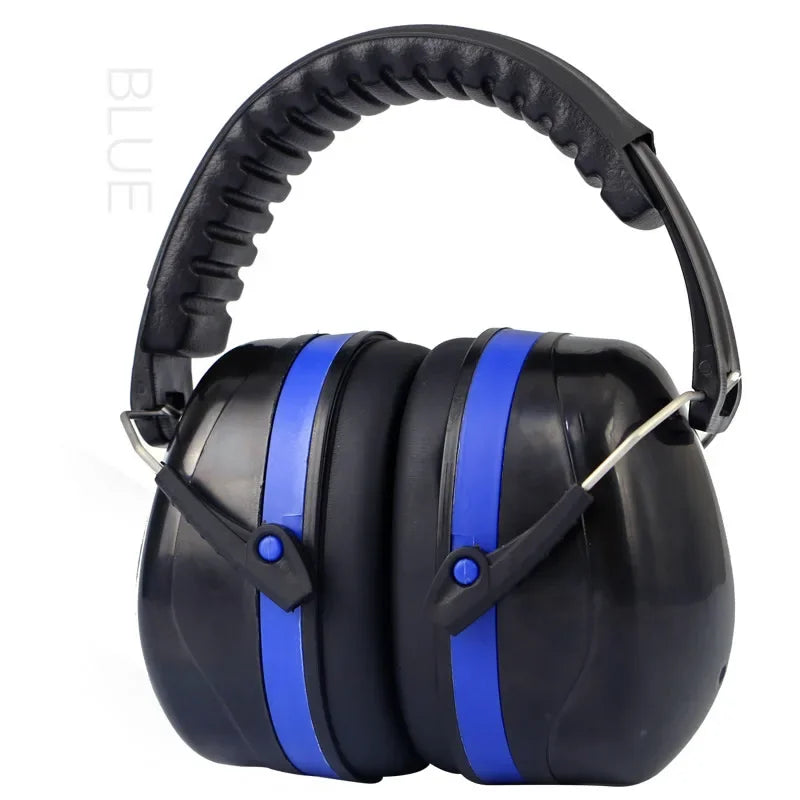 Foldable Anti-noise Head Earmuffs Ear Protector SNR-35dB Kids Adults Zpaxo Blue