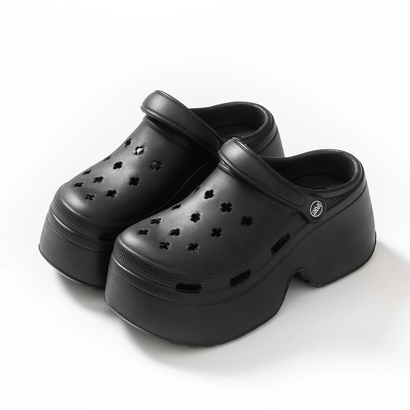 Chunky Platform Clogs Shoes Women Thick Bottom Non Slip Beach Sandals