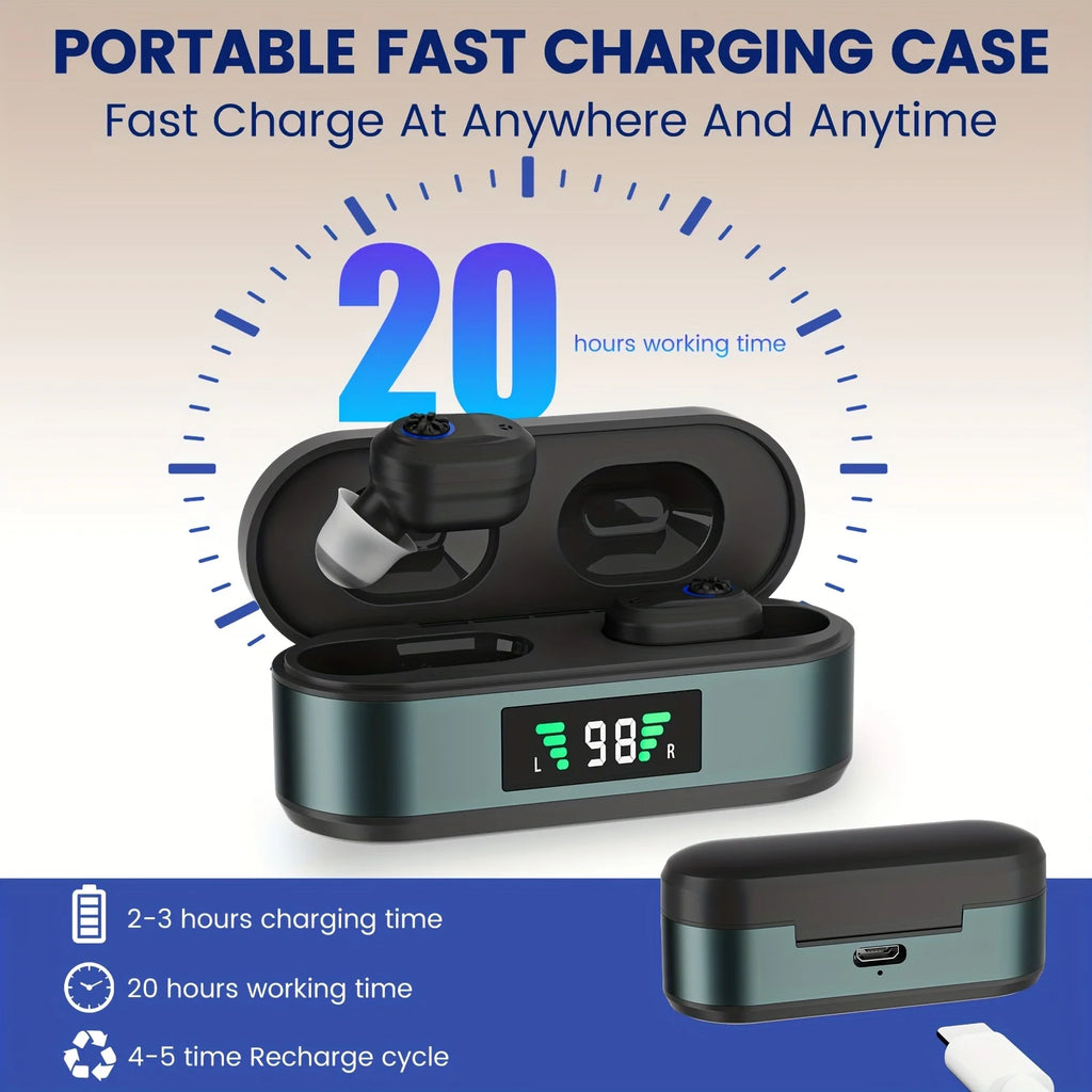 Hearing Amplifiers Earbud Digital In-ear Enhancer Sound Voice