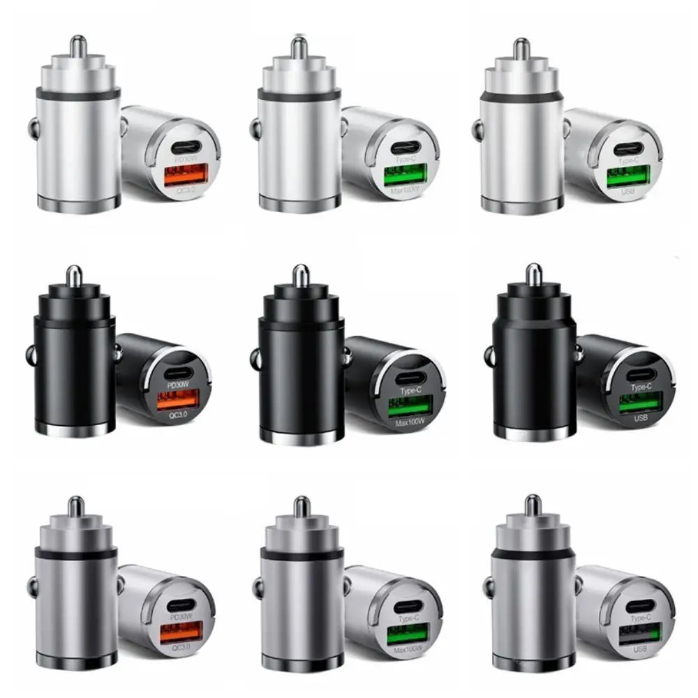 100W USB Car Charger QC3 0 No Harm Phone C Adapter Multi-protection Zpaxo