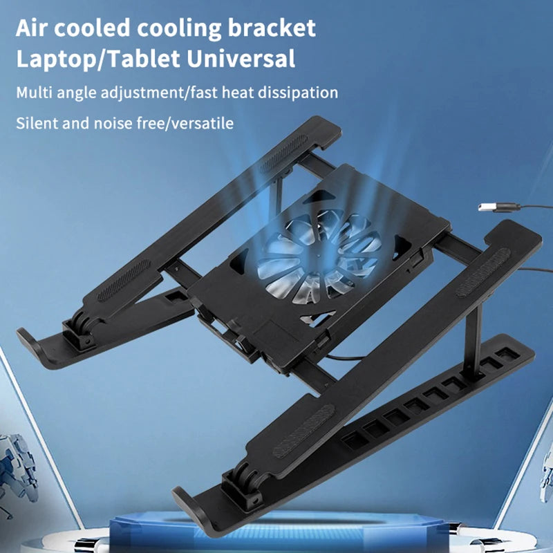 Foldable Laptop Cooling Stand with Fan – Portable Riser