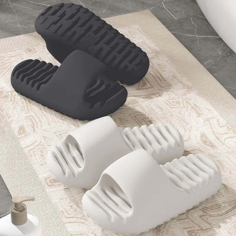 SHAJI Couple Bathroom Shower Slippers Summer Hollow Out Non Slip