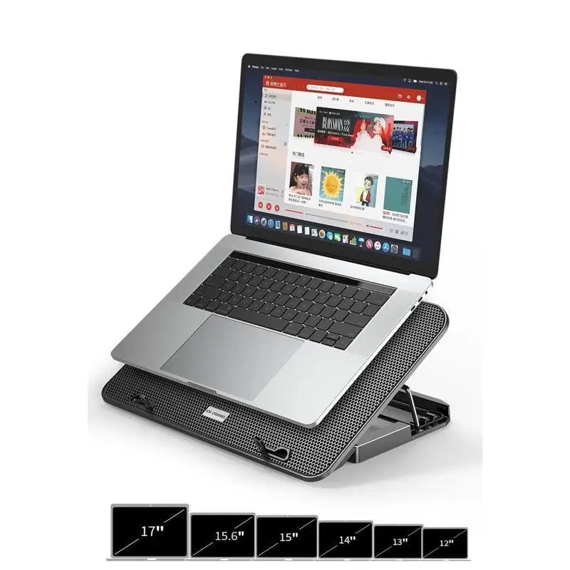 652F Laptop Cooling Pad Gaming Cooler Stand 6 Quiet 11- Laptops 5 Zpaxo