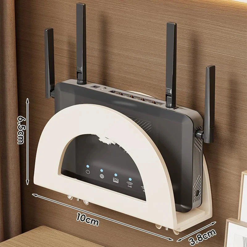 M1Pcs Wall Mounted Router Storage Box Wifi Device Bracket Placement