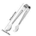 Small Tongs Sturdy Practical Small Kitchen Tiny Mini Ice Sugar Tongs Kitchen for Bar Barbecue Cocktail Party Restaurant Zpaxo Silver
