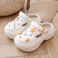 Women's Summer Beach Clogs Adorable Cartoon Accents Breathable Hollow