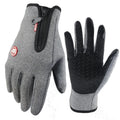 Hot Winter Gloves For Men Women Touchscreen Warm Outdoor Cycling Driving Motorcycle Cold Gloves Windproof Non-Slip Womens Gloves Zpaxo Gray M