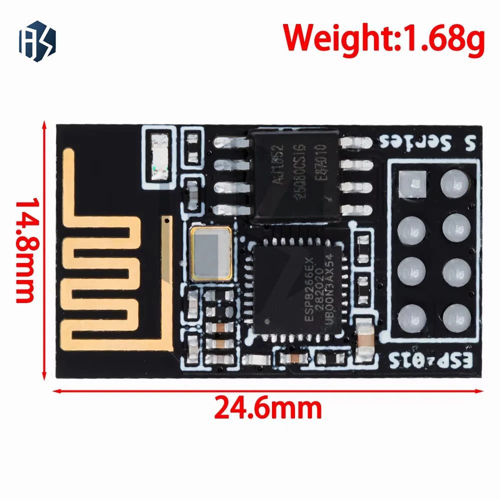 1PCS ESP8266 ESP-01 ESP-01S RGB LED Controller Module for Arduino IDE WS2812 Light Ring Smart Electronic DIY Zpaxo