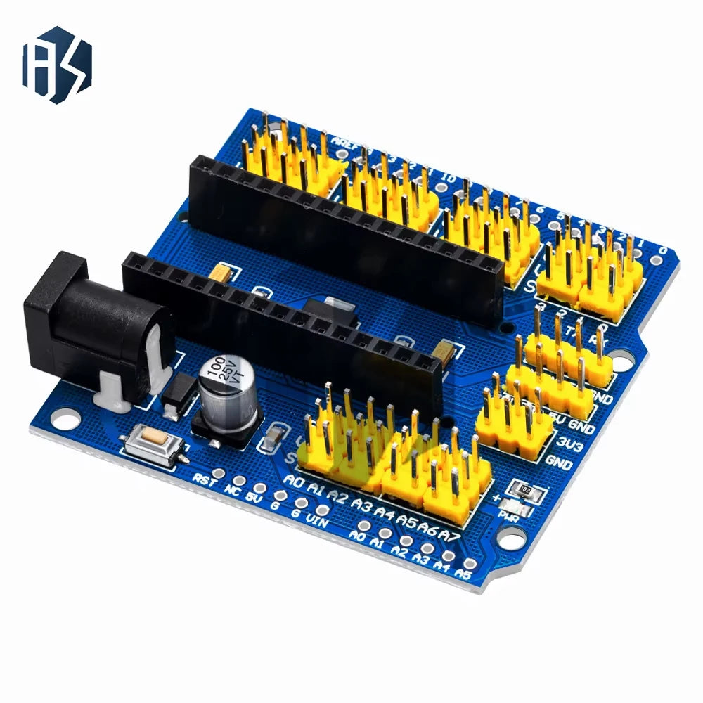 1PCS NANO V3.0 3.0 Controller Terminal Adapter Expansion Board NANO IO Shield Simple Extension Plate For Arduino AVR ATMEGA328P Zpaxo