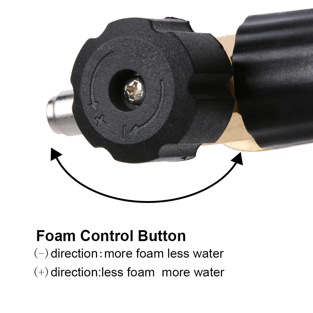 Foam Pot Vehicle Cleaning Adjustable Snow Gun Thick 1 Quick Connector