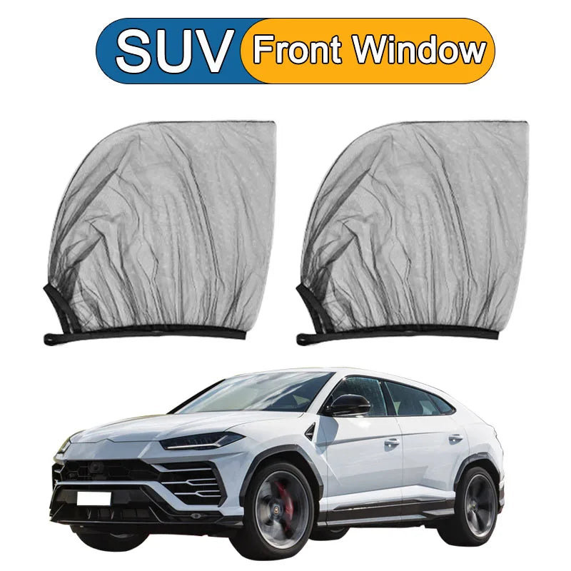 Car Side Window Mesh Shades – UV Block & Airflow (2-Pack)