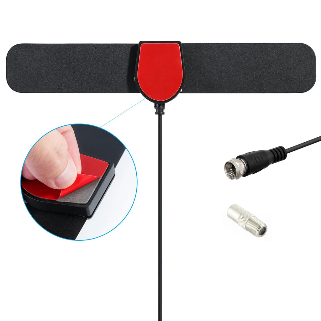 Home Indoor And Outdoor TV Antennas High-Definition Free-to-Air Television Reception Hdtv Zpaxo black