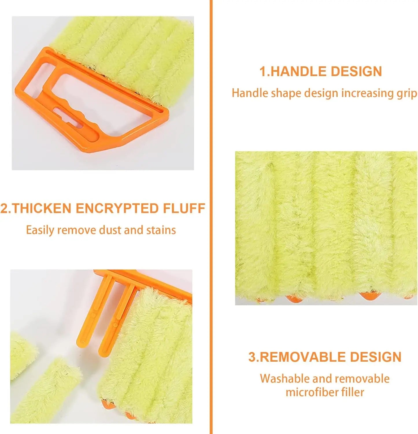 2-Pack Blind Cleaning Kit – Fiber Duster & Mist Spray Bottle