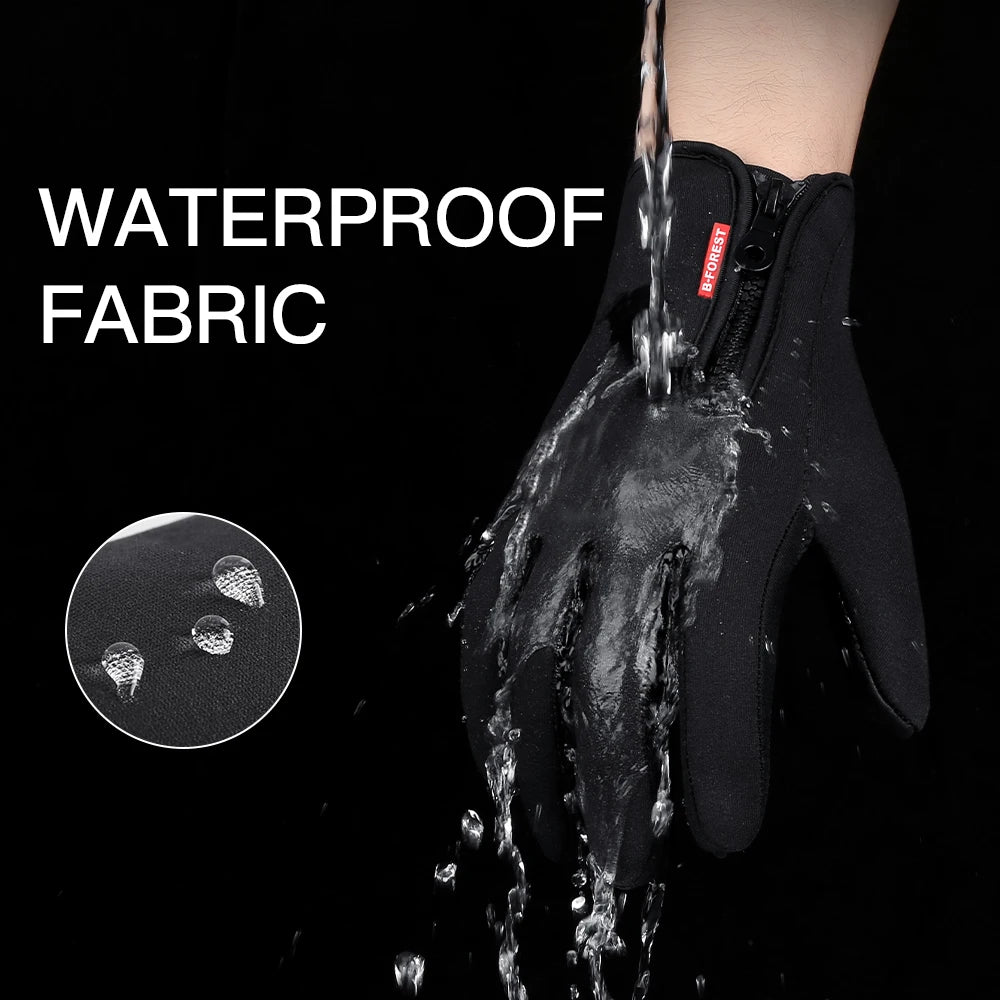Outdoor Warm Gloves Autumn Winter Thermal Sport Cycling Running Bicycle Ski Gloves for Camping Hiking Motorcycle Gloves MenWomen Zpaxo