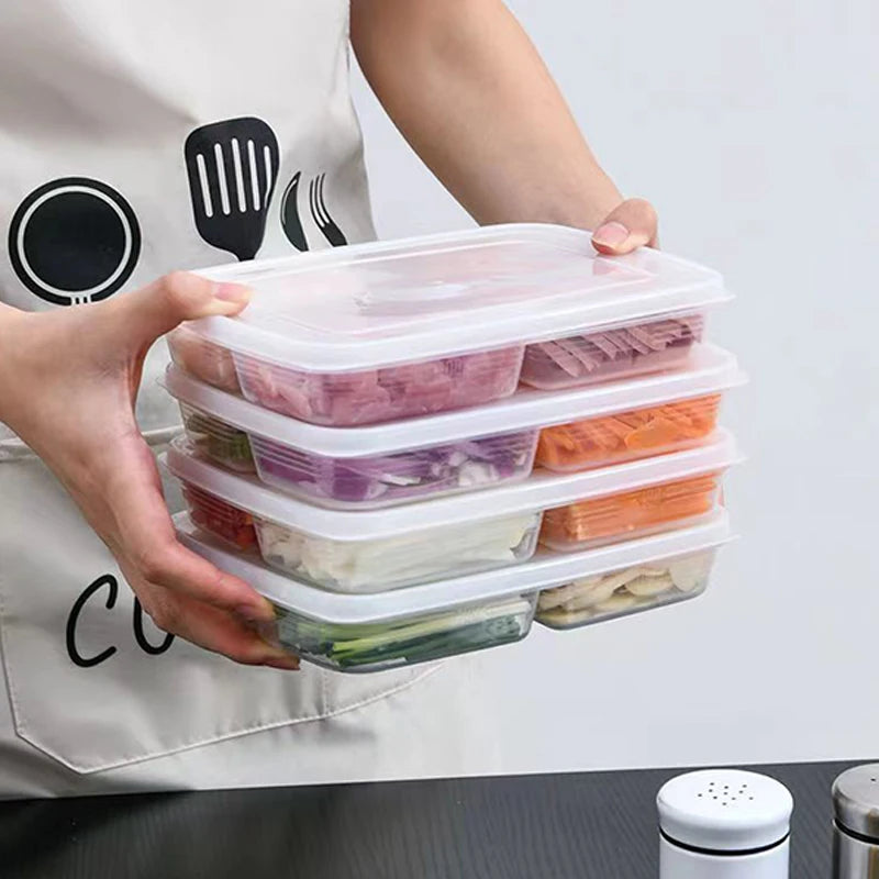 Portable Compartment Refrigerator Freezer Organizers Sub-packed Meat Zpaxo