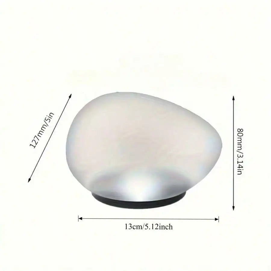 Solar-powered White Light Stone Lamp Suitable Indoor Outdoor Use