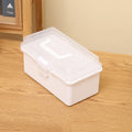 Foldable Multifunctional Plastic Portable Makeup Hairpin Organizer Zpaxo White