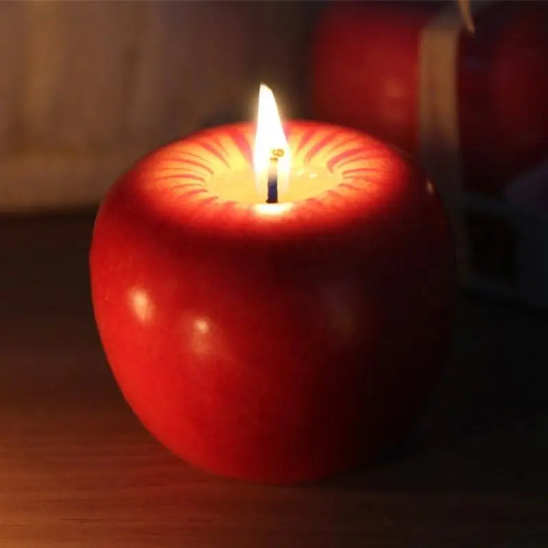 3D Apple Scented Candle – Fruit Aromatherapy Holiday Gift