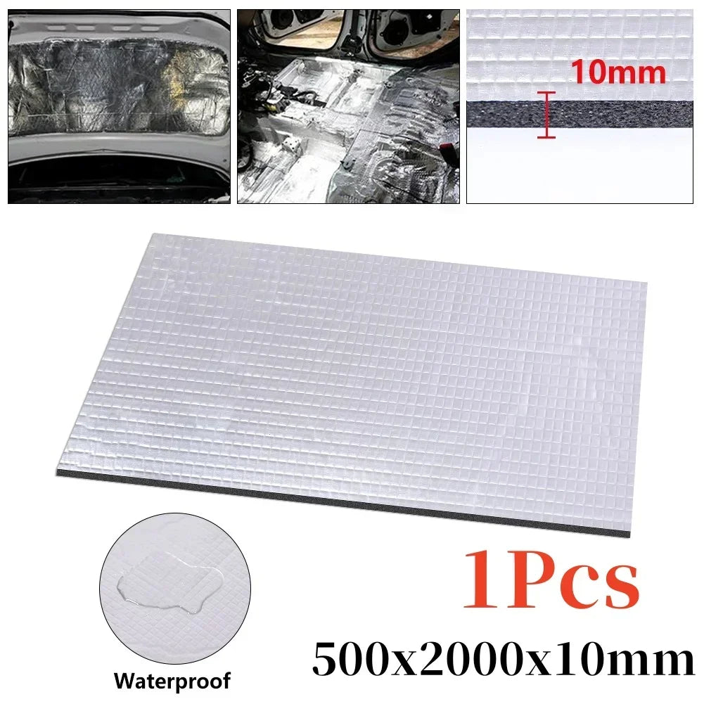 Thick Aluminum Fiber Muffler Cotton Car Auto Fender Heat Sound
