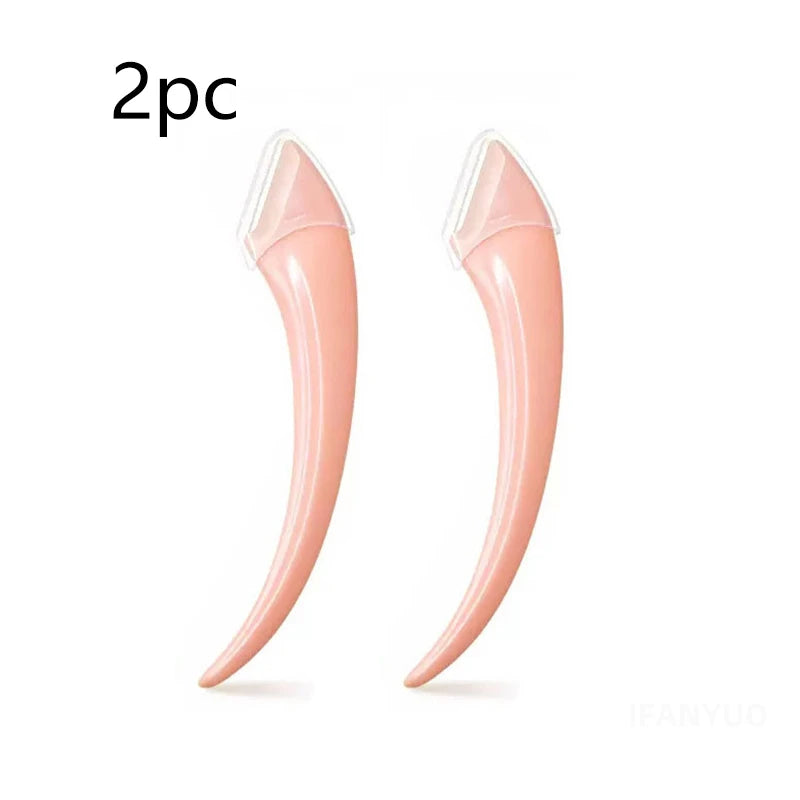 Eyebrow Razor Eyebrow Trimmer Scissor Beauty Products for Women Eyebrow Scissors with Comb Stainless Steel Beauty Makeup Tools Zpaxo 2Pcs Pink
