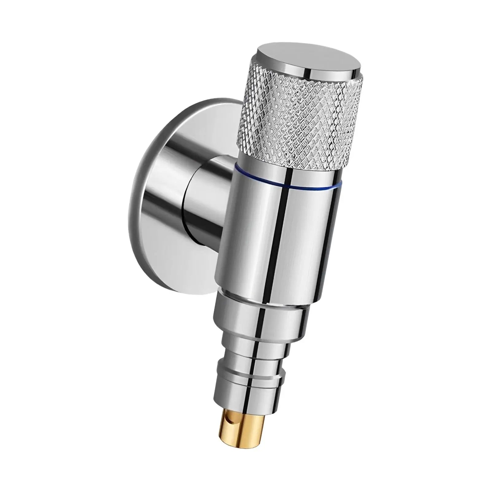 Automatic Water Stop Valve Mixer Tap Angle Wall Mounted Zpaxo Argent DN15