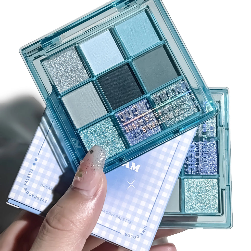 Nine-color eye shadow plate Jiugong grid pearl matte flash hazelnut cocoa eye shadow plate Zpaxo