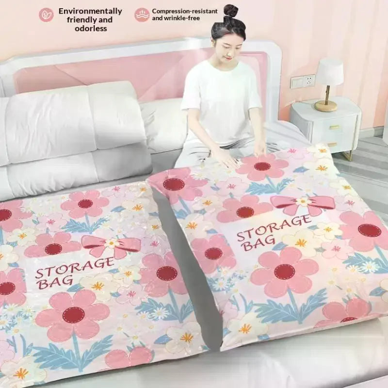 For Comforters And Blankets, Sealer Clothes Travel Packing Organizer Vacuum Storage Bag Space Saver Bags Compression Zpaxo