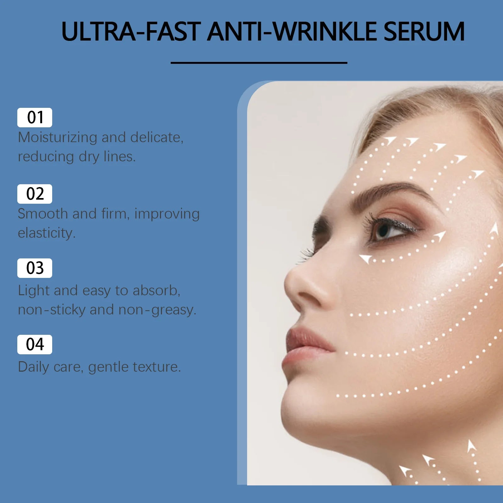 Collagen Firming Face Serum Anti-Wrinkle Hydrating Fade Fine Lines Lifting Tightening Smoothing Brightening Retinol Serum Zpaxo