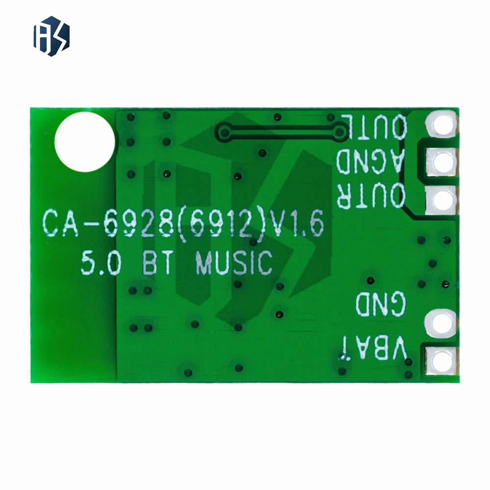 CA-6928 Mono Bluetooth 5.0 Audio Module 3.3-8V Wireless Music Player Speaker Receiver Modified Amplifier Board Zpaxo