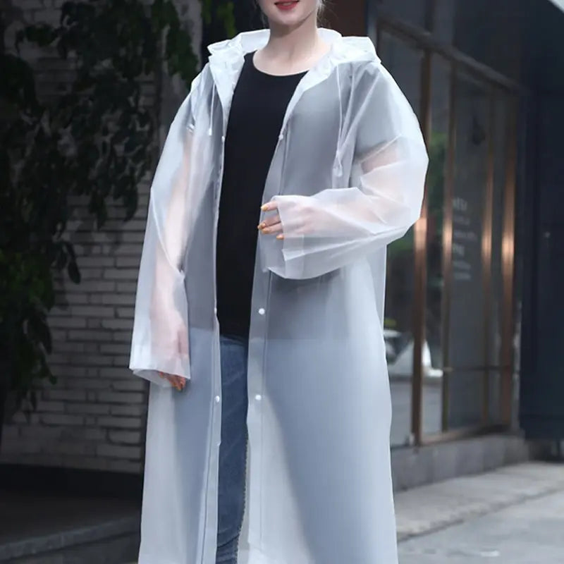 Adult One-piece Raincoat Thickened Reusable Waterproof Windproof