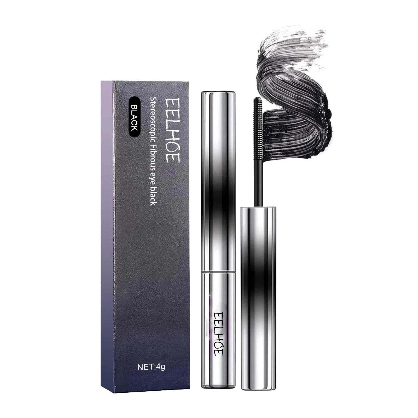 Eelhoe Waterproof Curling Mascara – Lengthening & Thickening Waterproof Mascara Zpaxo black 1pcs
