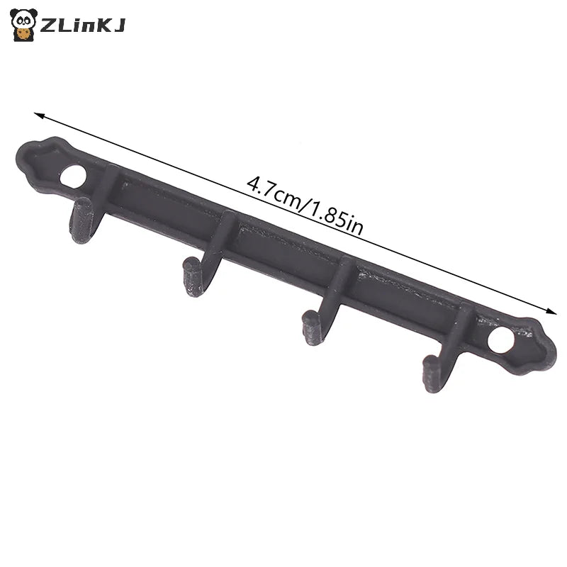 ▶1/12 Dollhouse Metal Clothes Racks Wall Hook Dollhouse Miniature Furniture Dolls House Accessories Pretend Play Toys Zpaxo