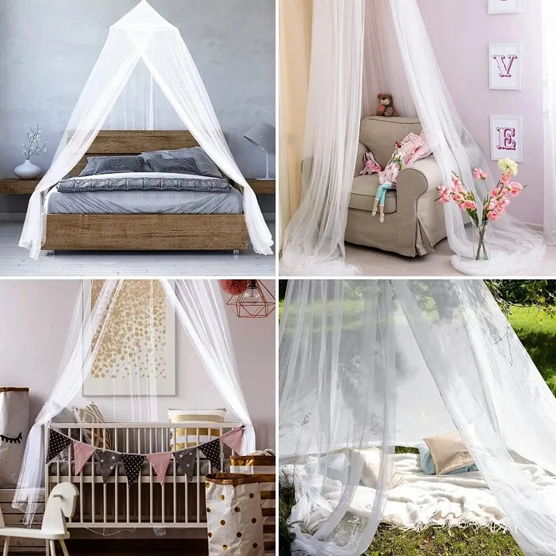 Large Dome Hanging Mosquito Net – Bed Canopy for Home & Camping