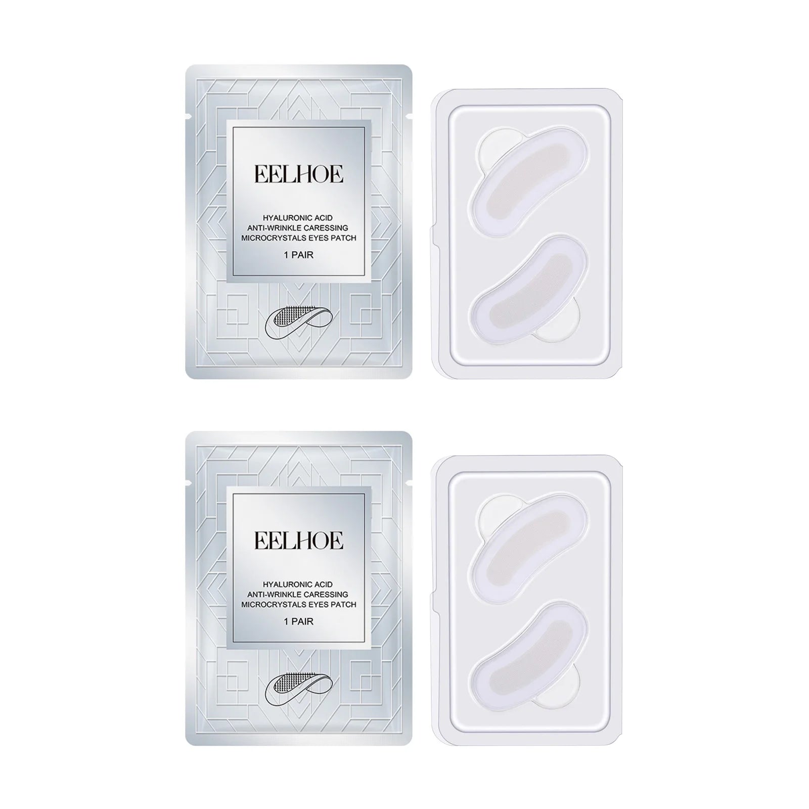 Eelhoe Micro-Needle Hyaluronic Acid Eye Patch | Anti-Wrinkle Eye Treatment Patch Zpaxo 2pairs